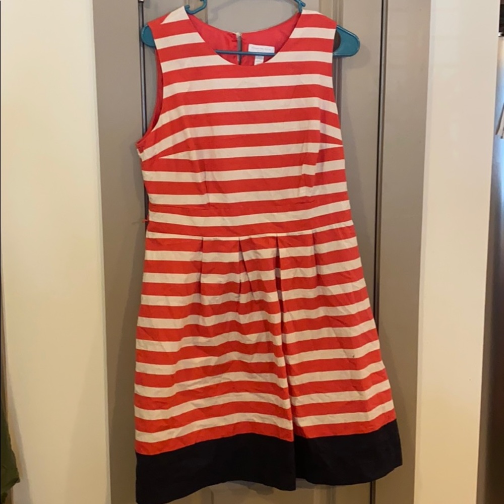 12 P stripped dress